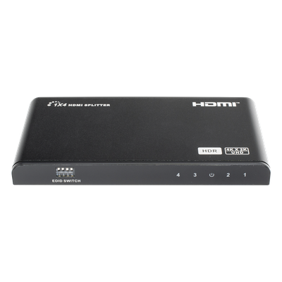TT314HDR-V2.0 - Divisor (Splitter) HDMI 4K de 1 Entrada a 4 Salidas (Simultaneas) / Soporta 4K×2K / Ajuste de resoluciones EDID / HDR / HDMI 2.0 / HDCP 2.2 / Permite mezclar pantallas en 4K y 1080P