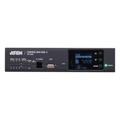 VK1200 - Sistema de Control Compacto / CPU Cuatro Núcleos / 1 GB RAM / LAN Dual Aislada / Resolución 1920x1200 / 10 Usuarios Simultáneos / 1U