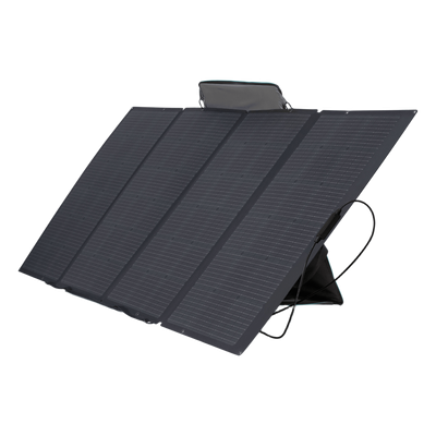 EFFOLD400LW - Módulo Solar Portátil y Flexible de 400W Recomendado para Estaciones Portátiles EcoFlow / Ajuste de Ángulo / Carga Eficiente / Incluye Cable XT60 a MC4