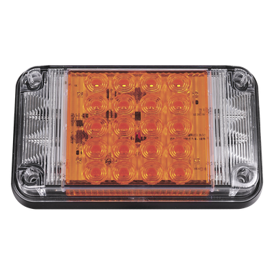XLTE2345A - Luz de Advertencia LED / 7x4 pulgadas / 66 LED de Alta Intensidad / 12 VCC / 10 Patrones de Destello / Montaje Permanente