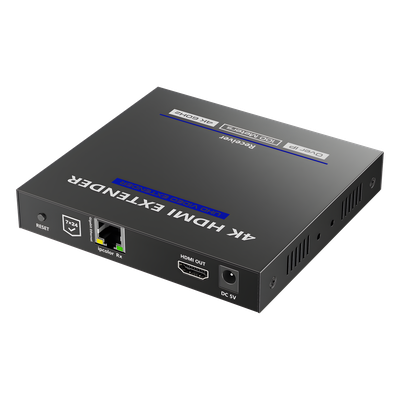 TT592RX - Receptor HDMI IP / 4K@60Hz / Cero Latencia / Extensión 100 m (328.1 ft) / Cat 6/6a/7 / Audio 7.1 / IR Bidireccional / ARC / HDMI Loop Out