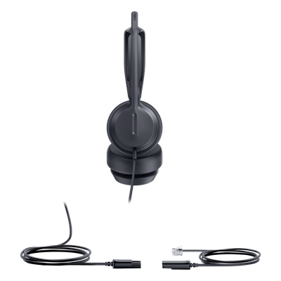 YHS36-E2-DUAL - Auricular con Diadema / Alámbrico Analógico / Conexión QD a RJ9 / Audio HD 20 Hz - 20 kHz / Cancelación de Ruido / ActiveProtection