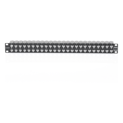 Z6AS-PNL-U48K - Patch Panel / 48 Puertos / Cat 6A Blindado / Plano / 1UR / Acero 18 Gauge
