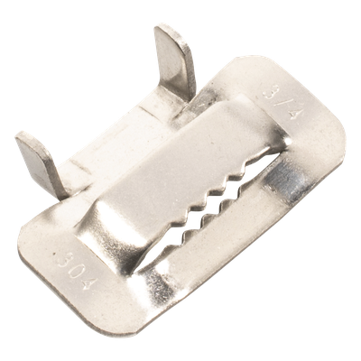 LP-SSBT-34 - Hebilla de Acero Inoxidable / 3/4" / 100 Piezas / Compatible ADSS / Mini-ADSS / Figura 8