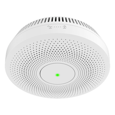 HF-S3E-R - Hikvision Detector de Humo Interconectable / Doble Sensor de Luz / Alarma 85 dB HF-S3E-R