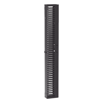 PR2VFD06 - Organizador de Cables Vertical / Alta Densidad 45U / Ancho 6 in (152.4 mm) / Solo Frontal / Tapa de Acero / Rack Abierto EIA