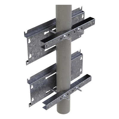 LP-FORTE-16U-BRA-R2 - Linkedpro By Epcom Herraje de Fijación para Gabinete / Compatible 16U y 24U / Acero Galvanizado