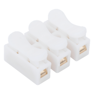 PCON3 - Conector Push / 3 Contactos / 250V 10A / -40°C a 100°C / Cables 0.5 a 3.5 mm² / Material Antiflama