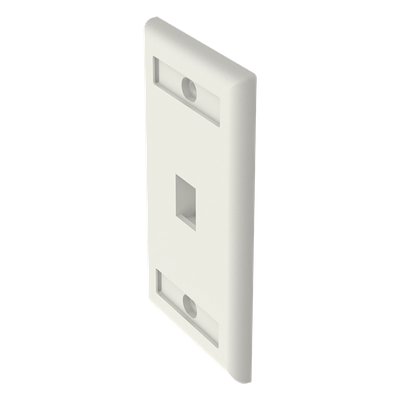 NK1FIWY - Placa de Pared Vertical / 1 Puerto Keystone / 69.8 x 114.3 mm / Blanco Mate