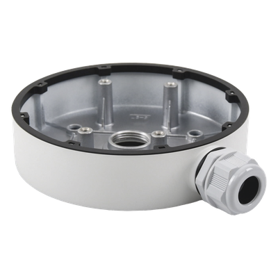 DS-1280ZJ-DM55 - Hikvision Caja de Conexiones para Cámara Domo / Aluminio / Ø155 mm × 36 mm (Ø6.1' × 1.42')