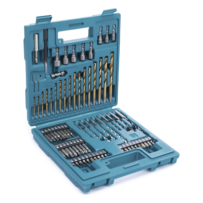 B-49373 - Makita Juego de accesorios multiproposito / 75 piezas / Brocas HSS-TiN B-49373