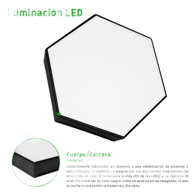 JLCR-2008-B - Jwj Lámpara LED Poligonal / 18 W / 1 800 lm JLCR-2008-B