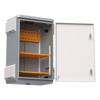 WI-IOTBOX03-V3 - Gabinete de Protección IP55 / Acero SPCC / 380 x 660 x 240 mm / Rieles DIN / Montaje Vertical u Horizontal / 4 Placas Laterales Externas