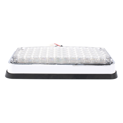 XLTE295RW - Luz de Advertencia LED / 7x3" / Bicolor Rojo/Claro / 66 LEDs / 12 VCC / 10 Patrones de Destello / Montaje Permanente