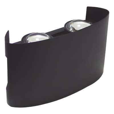 JPAA-0401 - Lámpara Arbotante 4 W 220 lm / Dimensiones 120 x 80 x 40 mm / 85 - 265 Vca~ 50/60Hz / Luz Cálida 2 700 K / Uso en exterior IP 54.