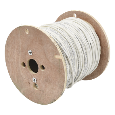 3221-5012 - Carrete de 152 Metros (500 Pies) de Cable / 2 x 16 AWG / Blindado / Plenum / Color Blanco / Para Aplicaciones de Audio, Seguridad y Control