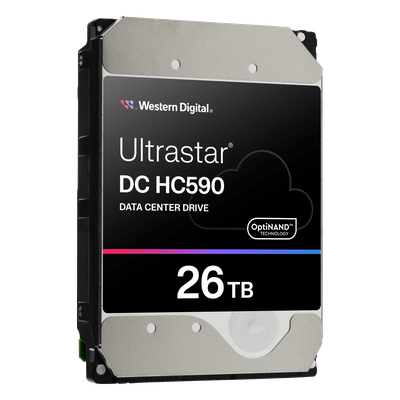 WUH722626ALE6L4 - Disco Duro Enterprise Data Center / 11-Discos Plataforma / Hasta 26TB CMR / HelioSeal / 7200 RPM / SATA 6Gb/s SAS 12Gb/s / OptiNAND / ArmorCache / 2.5M Horas MTBF