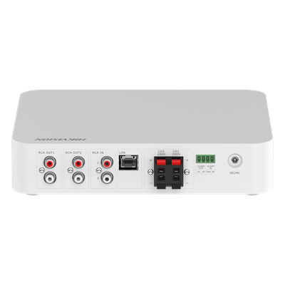 DS-QAE1A80G1-VB(B) - Hikvision Amplificador de Audio IP / 2 Canales / 80 W Totales DS-QAE1A80G1-VB(B)