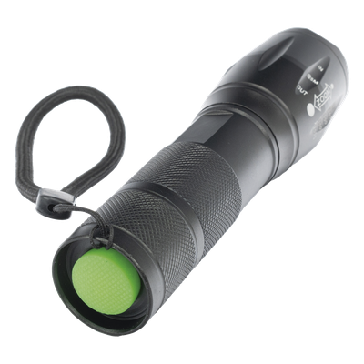 XT61 - Linterna LED Táctica / 600 Lúmenes / IPX4 / Zoom Ajustable / Funcionamiento Dual 4.5V / 3.7V / Aluminio Ultraligero