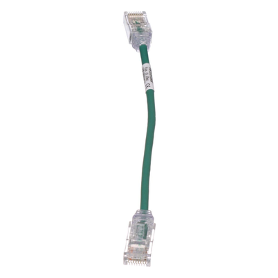 UTP28SP8INGR - Cable de Parcheo Cat6 UTP / 28AWG Diámetro Reducido / 3.8 mm / 20.2 cm (0.66 ft) / Verde / LSZH-CM