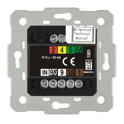 1105.10 - BASE DE ENTRADA MICROFÓNICA XLR PREAMPLIFICADA. BLANCO