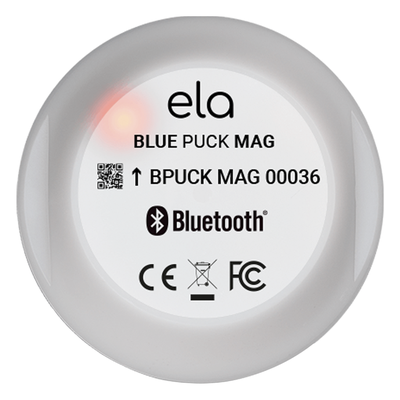 BLUEPUCKRHT - ELA Innovation Sensor BLE de Temperatura y Humedad / Rango -40°C a +85°C / Alcance 500 m (1640