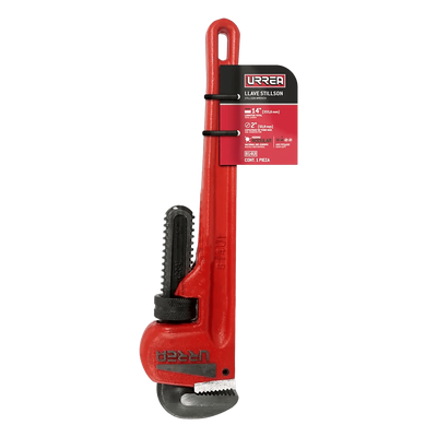 SYS-814-UI - Urrea Llave Stilson de 14" / Hierro Maleable / Maneral Ergonómico SYS-814-UI