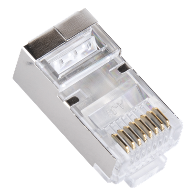 TC6S-PASS - Linkedpro By Epcom Plugs Pass Through / Cat6 Blindado / Chapado Oro 30μm TC6S-PASS