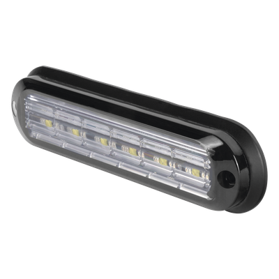 XLT1835RB - Luz Auxiliar Ultra Brillante / IP67 / 6 LEDs 3W / 12 Patrones / 142.6x36x14mm / Rojo-Azul / 0.47x0.12x0.05ft