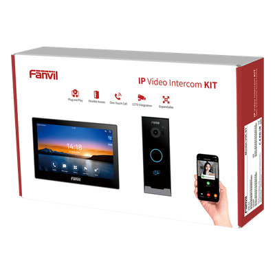 VIK-01 - Kit Videoportero IP / Pantalla Táctil 7" HD / Cámara 2 Megapixel / Wi-Fi Dual Band / PoE / 10,000 Tarjetas RFID / ONVIF