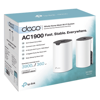 DECOS7-2PACK - TP-Link DECO S7 (2-Pack) Doble banda (2,4 GHz / 5 GHz) Wi-Fi 5 (802.11ac) Blanco 3 Interno