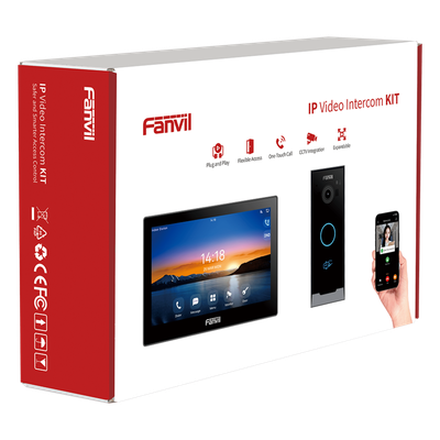 VIK-01 - Kit Videoportero IP / Pantalla Táctil 7" HD / Cámara 2 Megapixel / Wi-Fi Dual Band / PoE / 10,000 Tarjetas RFID / ONVIF