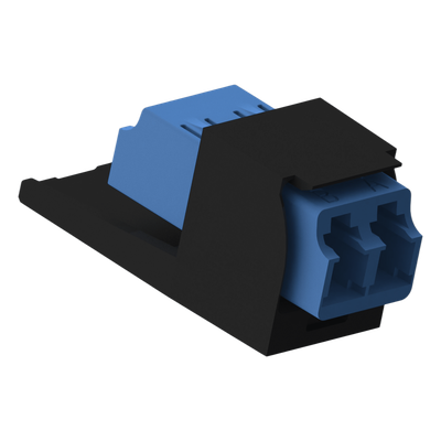 CMDSLCZBL - Panduit Módulo Acoplador LC Duplex / Fibra Monomodo OS1/OS2 / Cerámica Zirconia CMDSLCZBL