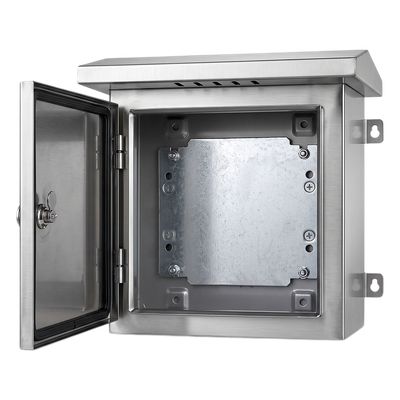 XGAMPOLE6MACC - Gabinete para Exteriores de Acero Inoxidable SUS201 / Cilindrico con Techo Inclinado / Ø305 x 195 x 315 mm (12.0 x 7.7 x 12.4 in) / Cerradura con Llave de Seguridad / Compatible con Postes XGAPOLE