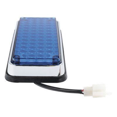 X-LTE-295-B - Luz de Advertencia LED / 66 LED / 7x3" / 12 VCC / 10 Patrones de Destello / Montaje Permanente / Color Azul
