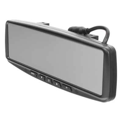 EC4210BK - Sistema alámbrico de reversa con cámara y monitor de 4.3 pulgadas, Incluye cámara para placa de 170°