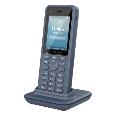 WP836 - Teléfono IP Wi-Fi Inalámbrico / Wi-Fi 6 Doble Banda / IP69K / Batería 3000 mAh / 4 Vías Conferencia / Bluetooth / USB-C