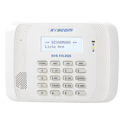 6162-RF - Honeywell Home Resideo Teclado / Transceiver / Pantalla alfanumérica 4 líneas 6162-RF