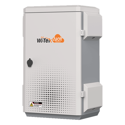 WI-IOTBOX02 - Gabinete Exterior IP55 / Acero SPCC 680 x 480 x 315 mm / Rieles DIN / 4 Placas Laterales / Microswitch
