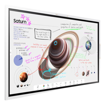 WM55FX - Pantalla Interactiva Digital / 55 Pulgadas / 4K UHD 3840x2160 / Touch IR 20 Puntos / Whiteboard 4 Usuarios / Tizen 9.0 / Wi-Fi / Bluetooth