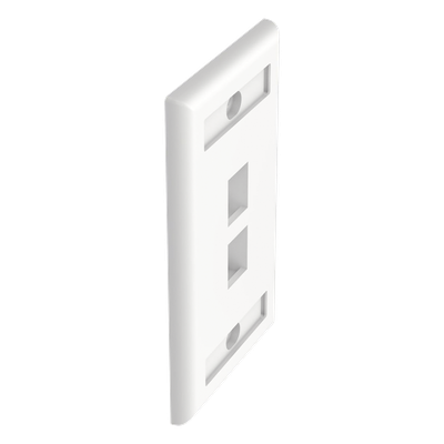 NK2FWHY - Panduit Faceplate NK2FWHY, 2 Puertos, Color Blanco, Compatible con Módulo Keystone