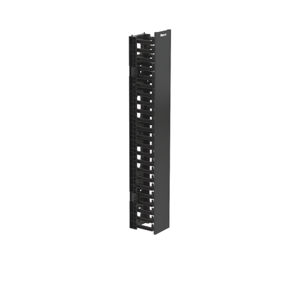 WMPVF22E - Organizador Vertical de Cable / 22U / 4.9 in Ancho / 131 Cables CAT6 / ABS / ROHS / Montaje Frontal