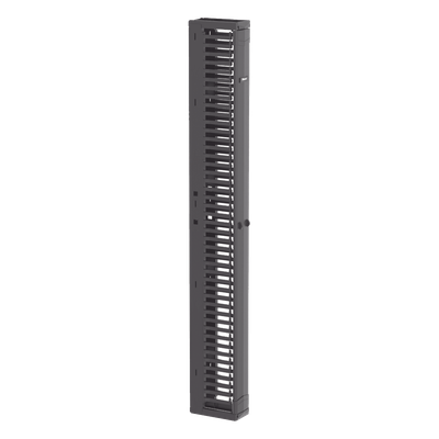 PR2VFD06 - Organizador de Cables Vertical / Alta Densidad 45U / Ancho 6 in (152.4 mm) / Solo Frontal / Tapa de Acero / Rack Abierto EIA