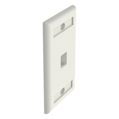 NK1FIWY - Placa de Pared Vertical / 1 Puerto Keystone / 69.8 x 114.3 mm / Blanco Mate
