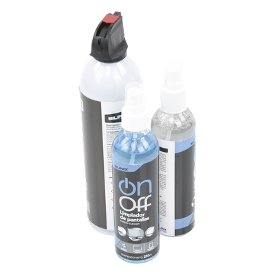 ON-OFF-CLEANER-PACK - Silimex Kit de Limpieza para Electrónicos / 4 Productos Especializados / Aire Comprimido 660 ml