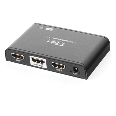 TT312HDR-V2.0 - Divisor (Splitter) HDMI 4K de 1 Entrada a 2 Salidas (Simultaneas) / Soporta 4K×2K / Ajuste de resoluciones EDID / HDR / HDMI 2.0 / HDCP 2.2 / Soporta formatos de Audio Dolby Digital / Longitud del cable de entrada y salida ≤10m.