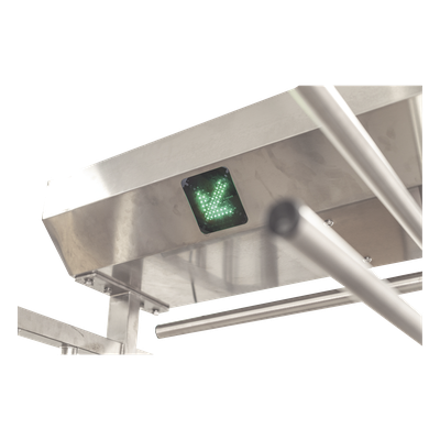 XT-200-L - Torniquete Doble de Cuerpo Completo / Acero Inoxidable 304 / 25 Personas/min / 110 VAC / Apertura Automática en Emergencias