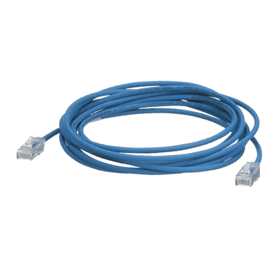 UTP28SP50BU - Cable de Parcheo Cat6 UTP / 28AWG Diámetro Reducido / 15.24 m (50 ft) / Doble Clasificación CM/LSZH / Azul