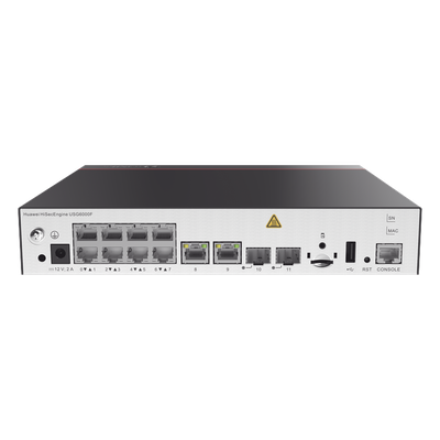 USG6510FD - Firewall HUAWEI Ideal para PyMES Empresas: 1 Año Gratis de Seguridad Total (Antivirus, IPS y Filtrado Web), Soporta SD-WAN y Nube con Protección de Borde (Licencias Opcionales)