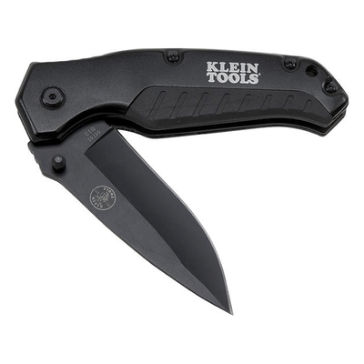 44-220 - Klein Tools Navaja de Bolsillo / Hoja Drop-Point / Acero Inoxidable 440A 44-220